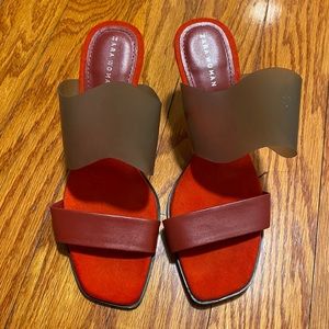 Zara Slide Heel Stappy Sandal